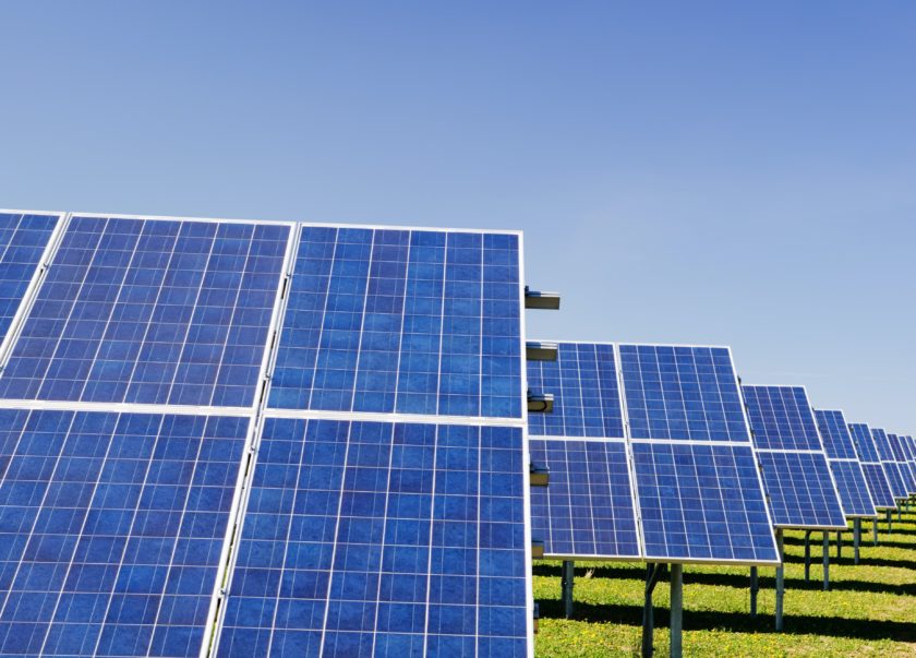 Image showing solar panels in a field